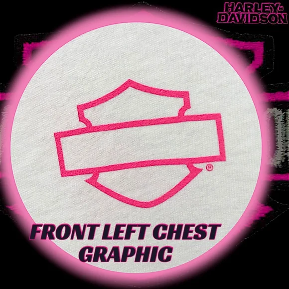 Harley-Davidson Women's L SS Tee | Breast Cancer Awareness "No One Rides Alone" - Picture 11 of 15